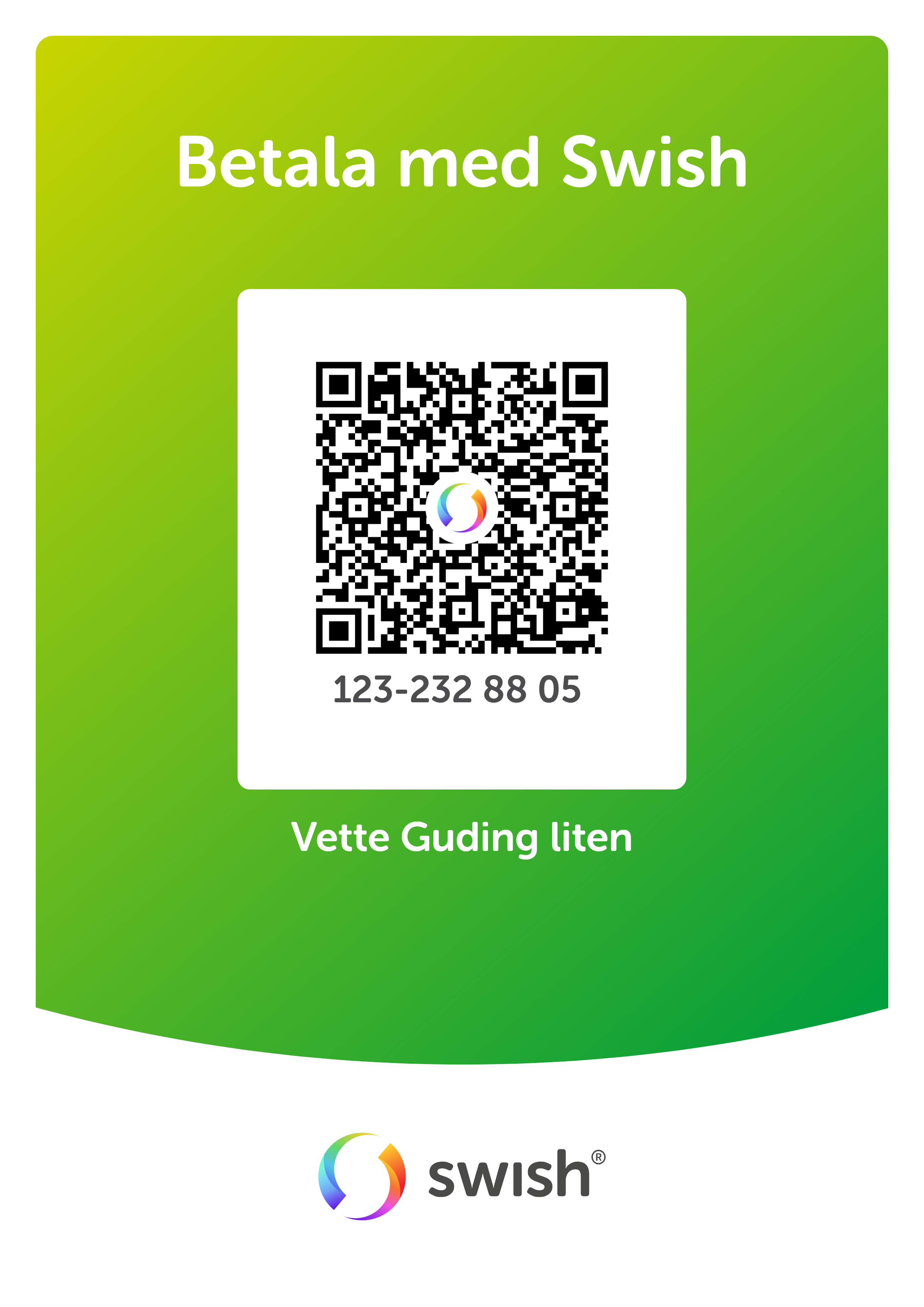 QR-swish Guding Liten